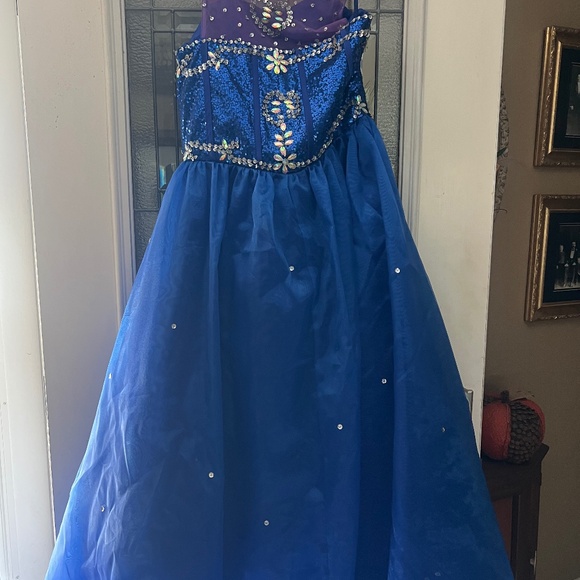 Gorgeous party dress great for quinceanera,  sweet 16s, pageants ,  bridal party - Picture 1 of 4